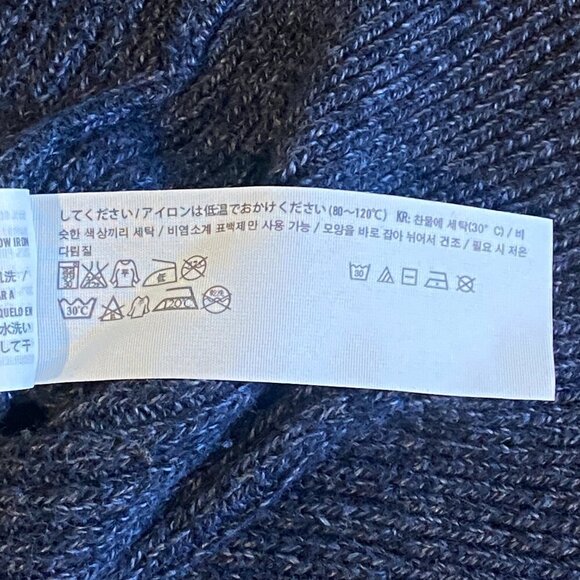 Abercrombie & Fitch Sleeveless Ribbed Knit Turtleneck Sweater S Blue #223N - Picture 8 of 8